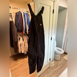 Women brown carhartt overalls - worn once